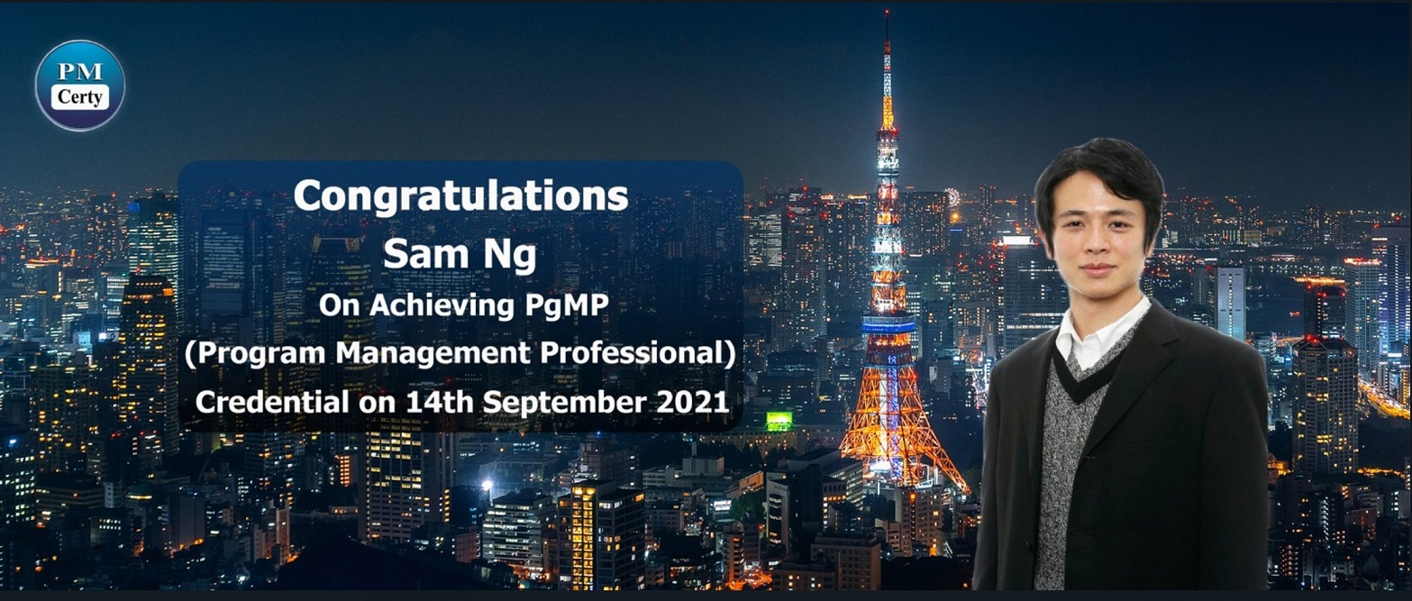 Congratulations Sam on Achieving PgMP..!